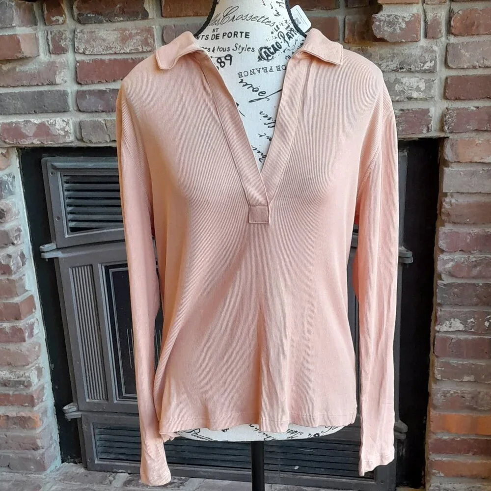 J Crew Fine Ribbed Polo Shirt NWT - Picture 1 of 9